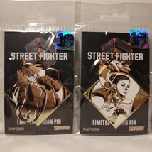 Street Fighter Chun Li And Ken Limited Edition Enamel Pins Set - £20.97 GBP