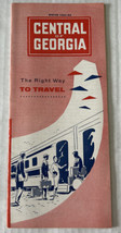 Central of Georgia Winter 1961-62 Vintage Train Schedule Timetable - £7.74 GBP