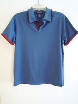 Mens Polo Shirt Size S Kenneth Cole Blue Twill All Sport Shirt $55 Value... - £11.50 GBP