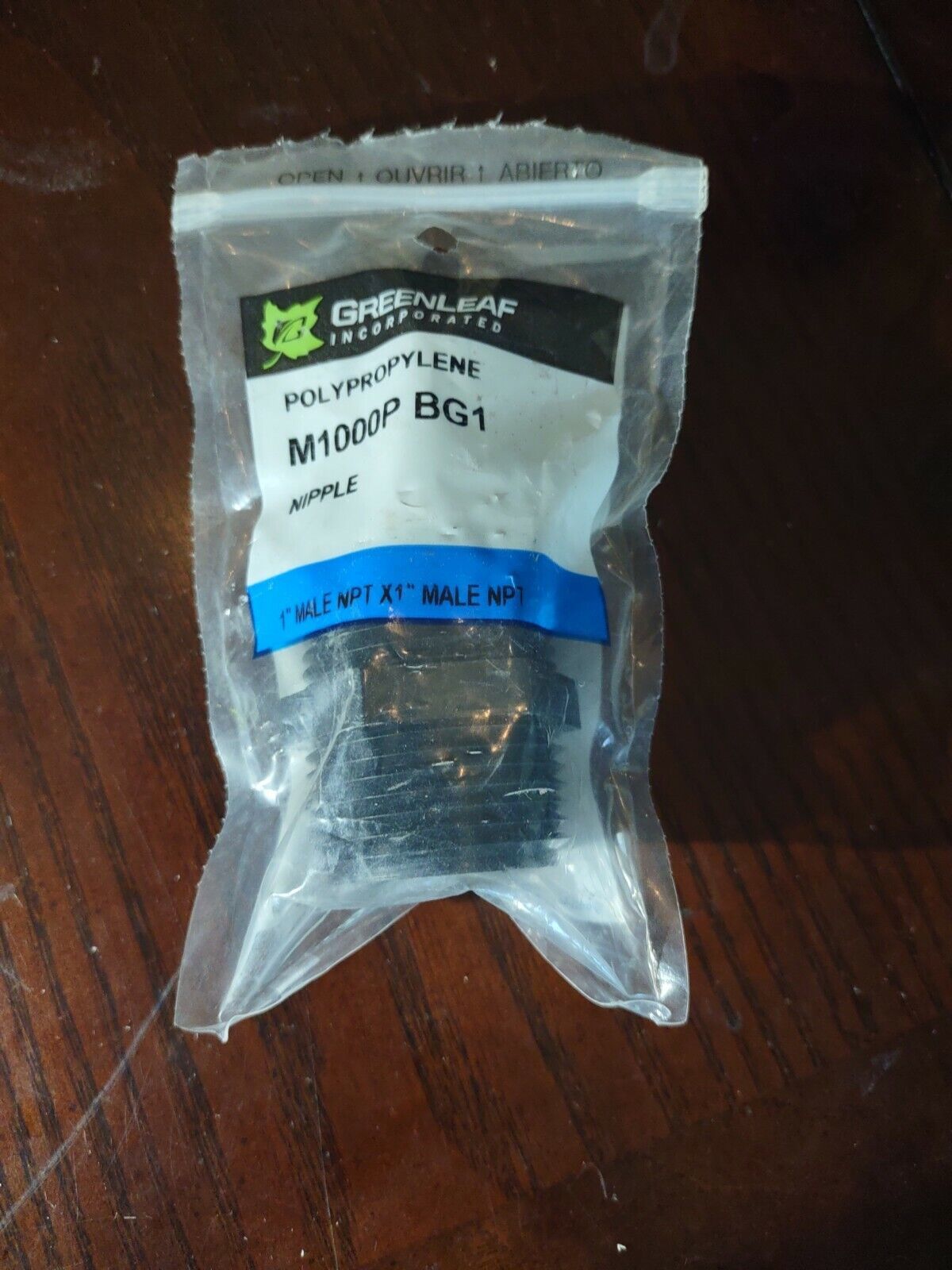 Nipple 1 Inch Mpt,No M 1000 P,  Green Leaf Inc - $10.77