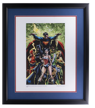 Justice League 12x16 Framed DC Comic Limited Edition Giclee - £151.35 GBP