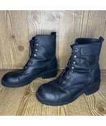 Zodiac Riddle black leather lace up boots with pockets  Women’s 8 - $65.00