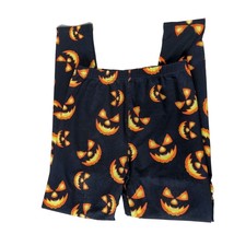 Halloween Women&#39;s Jack O Lantern Pumpkin Face Casual Pants Medium Black ... - £16.66 GBP