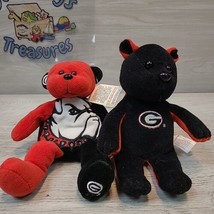 UGA University Georgia Bulldogs Dawgs Beanie Plush Bear Toy 8&quot; - $12.50