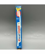 VINTAGE 1993 CREST COMPLETE TOOTHBRUSH Pink Deeper Ripples Angled Compac... - $9.89