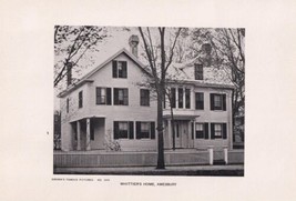 Vintage Print Brown&#39;s Famous Pictures - Whittier&#39;s Home Amesbury - No. 1694 - $4.00