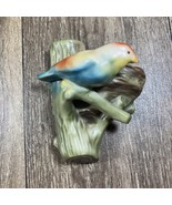 Vintage Czech Ceramic MCM Wall Pocket Finch Bird On Branch - $38.41 CAD