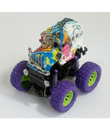 Graffiti School Bus 4x4 Rotating Stunt Monster Truck Toy - $10.88