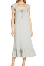 Nordstrom Women&#39;s Moonlight Eco Ruffle Nightgown Gray Heather S NWOT - $18.69