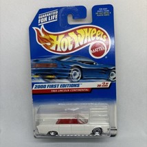 Hot Wheels 1964 Lincoln Continental 2000 First Editions White - $6.92