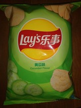 Chinese Lays Cucumber Flavor CHIPS- 3 Oz Bag - £7.03 GBP