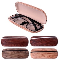 Wood Grain Pattern Eye Glasses Case Eyewear Box   - £11.95 GBP