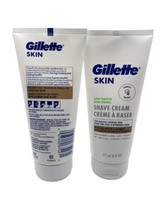 Gillette Skin Ultra-Sensitive Shave Cream 6 oz Set Of 2 Shea Butter &amp; Vi... - £27.35 GBP