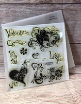 CTMH D1309 Heartthrob Stamps Valentine Wedding Anniversary Swirls - £10.70 GBP