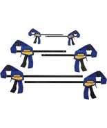 Irwin Quick-Grip Clamps For Woodworking, One-Handed Bar Clamps, 6-Pack (... - $59.99