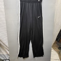 Nike Mens Basketball Pants Black with white stripe  sz Med - £23.91 GBP