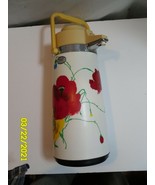 Armbee Pump Thermos White With Flowers - $19.90 CAD