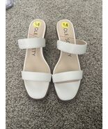 Sole Society White Two Strap Slip On Sandal Heels Size 9.5 - $43.60 CAD