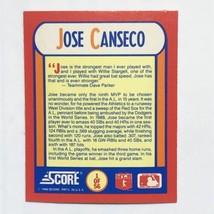 Jose Canseco 1990 Score #1 MVPs Magic Motion 3D Hologram MLB Baseball Card - £0.78 GBP