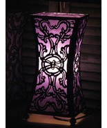 Purple table lamp, Moroccan style purple lamp,  Purple floor Lamp, Purpl... - $1,867.32 MXN