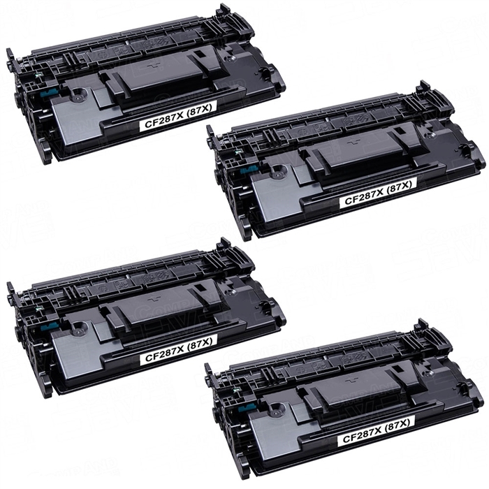 HP LASERJET M506DN M506N  CF287X  87X High Yield Toner Cartridge  4 PACK