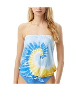 MICHAEL Michael Kors Vintage Tie-Dye Tie-Front Tankini –  (Multi Saffron, XS) - $34.65
