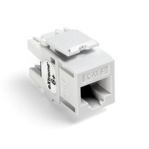 Leviton 61110-BW6 eXtreme 6+ QuickPort Connector, CAT 6, White, 25-Pack - £221.62 GBP