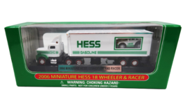 2006 miniature Hess 18 Wheeler &amp; Racer NIB - £11.71 GBP