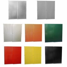 Metal Wall Pegboard Peg Board Panel Organizer Shelf Display Tools Garage... - £42.61 GBP+