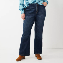 Plus Size Women&#39;s Sonoma Goods For Life Premium High-Waisted Flare Jeans, 24W - £20.13 GBP