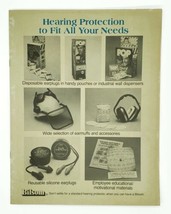 Vintage Sales Catalog Bilsom Hearing Protection To Fit All Your Needs 1982 - $9.59