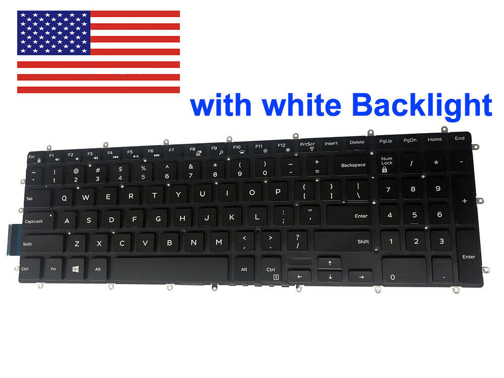 Primary image for Dell Gaming Inspiron 17 17-5765 17-5767 17-5770 Laptop Backlit Keyboard Black