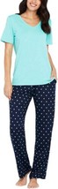 Splendid Womens Scoop Neck Solid Pajama Top Only,1-Piece,Turquoise Size 2XL - $49.50