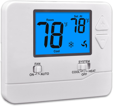 Non-Programmable Thermostats for Home 1 Heat/1 Cool - £35.87 GBP
