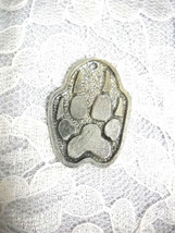 Wolf Claw / Wolf Paw Prints Usa Cast Pewter Pendant On Adjustable Necklace - £7.97 GBP