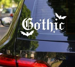 Gothic Bats Stars Sparkle Diamonds Waterproof Vinyl Decal Sticker Spooky... - $3.91+