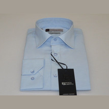 Men Franco Gilberto Shirt Twill Cotton Blend Spread Collar Turkey 5566-418 blue image 3