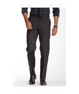 Ike Behar Mens Charcoal Grey Wool Flat Front Dress Suit Slacks Pants 32 NWT - $104.76