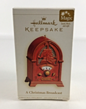 Hallmark Keepsake Ornament A Christmas Broadcast Radio Sound Light Music... - $24.70