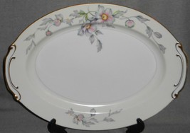 Sango Silver Poppy Pattern 16&quot; Meat Or Turkey Platter Made In Japan - £47.34 GBP