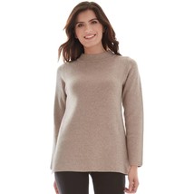 Women&#39;s Apt. 9 Funnel Neck Pullover Sweater Heather Taupe XL - £15.81 GBP