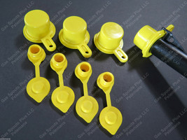 4-Pack Blitz Spout Caps +4 Free Yellow Gas Can Vents Worth $5.35 Blow Out Sale!! - £12.11 GBP