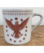 Vtg Ethan Allen American Traditional Red Colonial Eagle Porcelain Coffee... - £23.62 GBP
