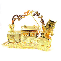 1998 Santa's Express Danbury Mint Christmas Ornament Gold Plated Collection - £22.63 GBP