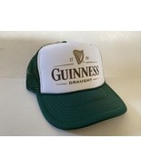 Vintage Guinness Draught Beer Hat Trucker Hat Adjustable snapback Dark G... - $15.84
