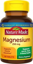 Nature Made Magnesium Oxide 250mg, 100 Tablets (1269) - £6.77 GBP