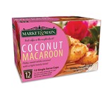 Market &amp; Main OneCup, Coconut Macaroon, 12 count BEST BY 11/18/2023 - $8.00