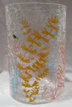 Yankee Candle Clear Crackle Large Jar Holder J/H Zen Coral Crackle Silver Fish - £57.69 GBP