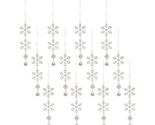 Jewel Tiered Snowflake Ornament Drop (Set of 12) - 341078 - $103.06