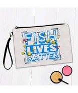 Fish Lives Matter : Gift Makeup Bag Humor Quote Wall Poster For Birthday... - £9.48 GBP+